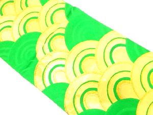 アンティーク 青海波模様織り出し袋帯(着用可)